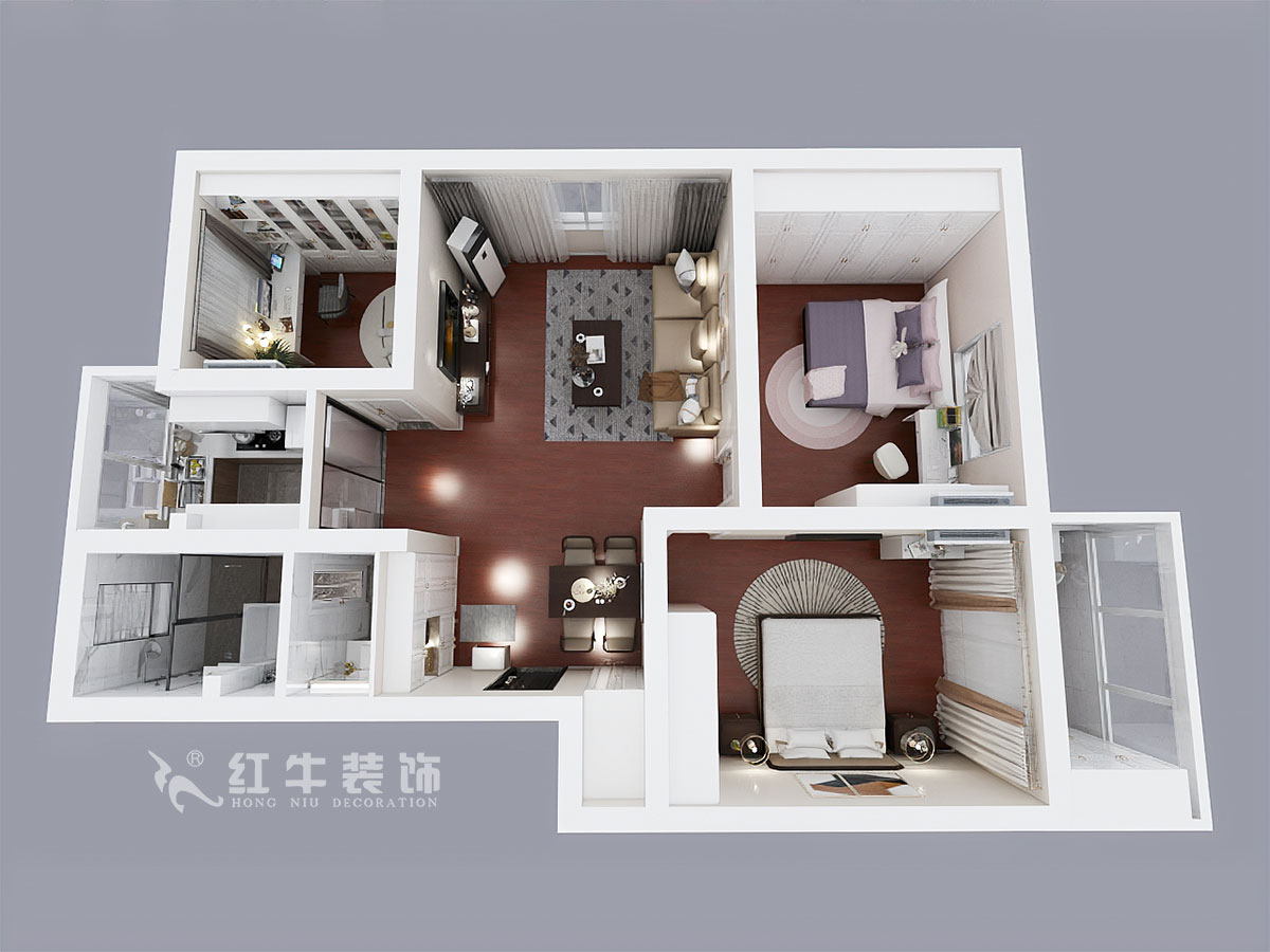 顾娟_怡居园5-19-302-102㎡-现代风格_3室2厅1卫(老房装修)_定制家¥130000_全包13万00_04鸟瞰图