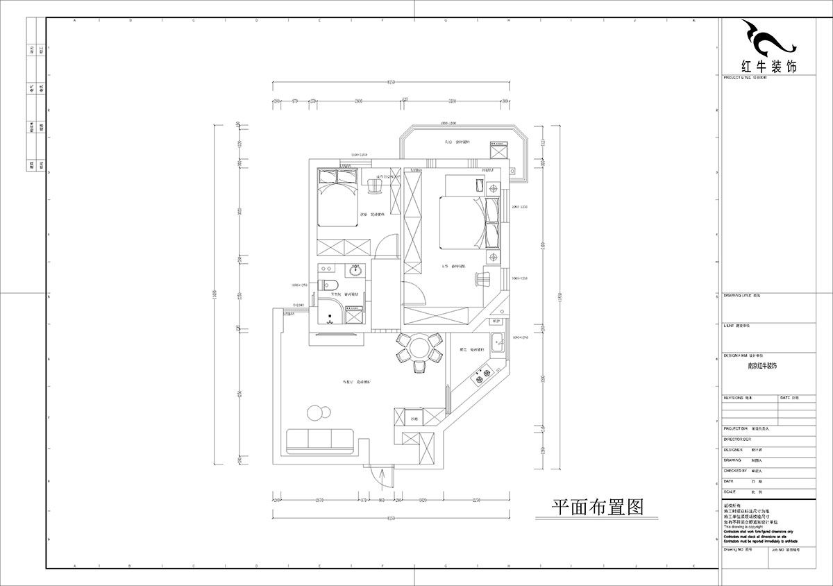 孟宪涛|金宝花园5-2701-82㎡-简约中古风格|2室1厅1卫|老房装修|定制家|全包10万|00_02平面布置图