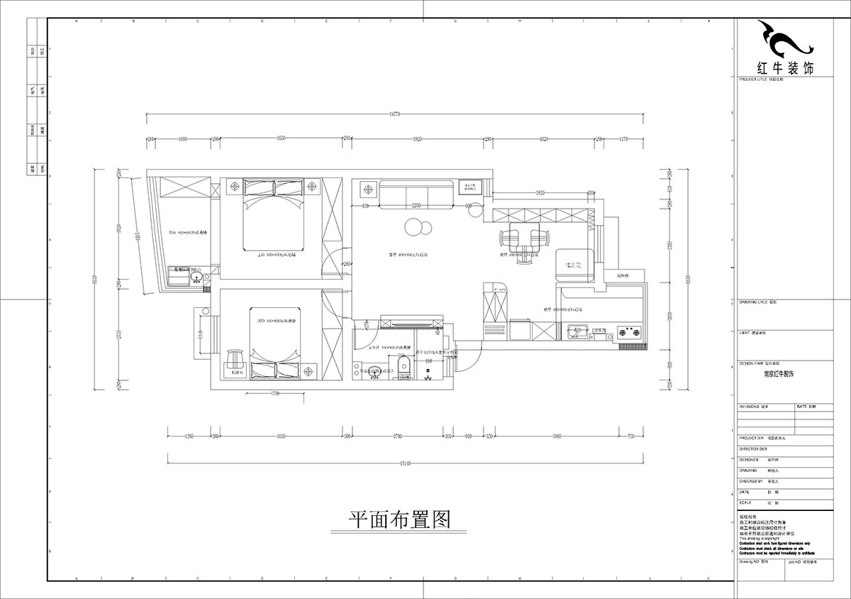 孟宪涛|龙蟠花苑6-502-75㎡-现代简约风格|3室1厅1卫|老房装修|定制家|全包11万|00_02平面布置图