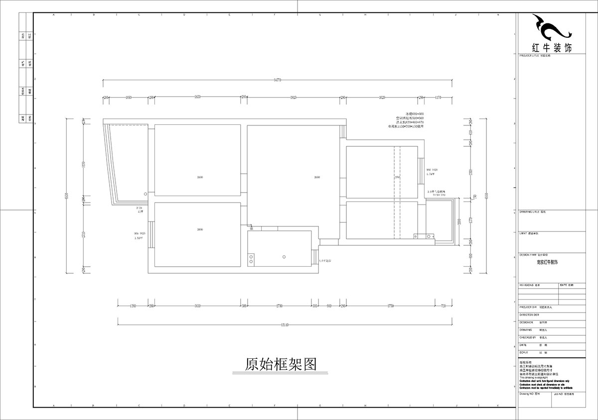 孟宪涛|龙蟠花苑6-502-75㎡-现代简约风格|3室1厅1卫|老房装修|定制家|全包11万|00_01原始框架图