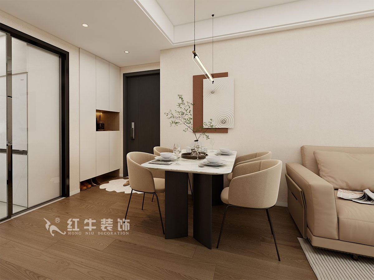 南京93㎡现代简约风装修,卧室弧形阳台,舒适惬意 南京93㎡现代简约风装修,卧室弧形阳台,舒适惬意