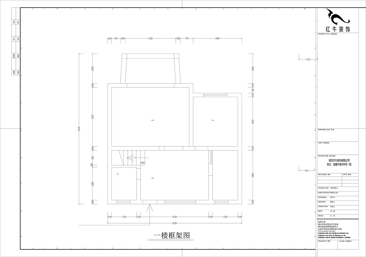 孟宪涛|养龙山庄D-11B-120㎡-现代简约风格|3室2厅2卫|老房装修|定制家|全包14万|00_01一楼框架图