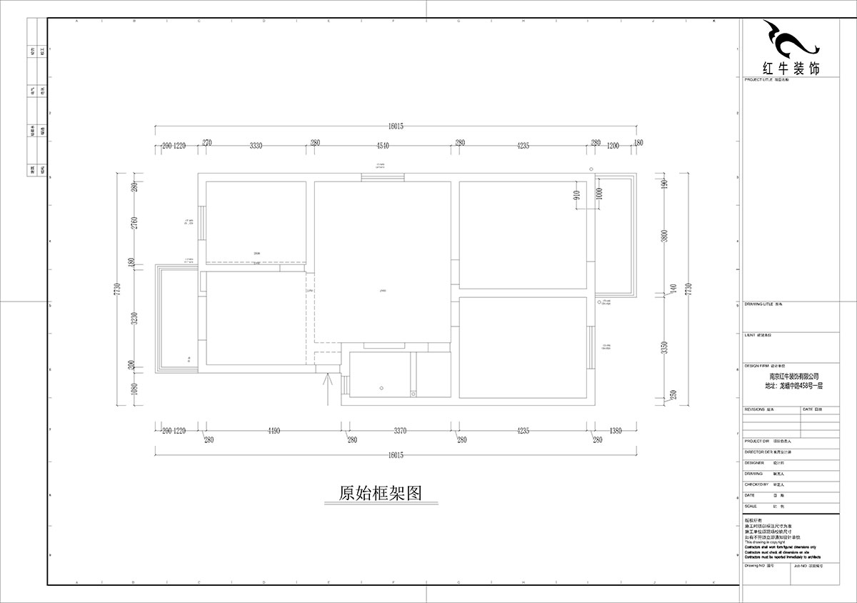 孟宪涛|牡丹里17-601-108㎡-现代简约风格|3室2厅2卫|老房装修|定制家|全包14万|00_01原始框架图