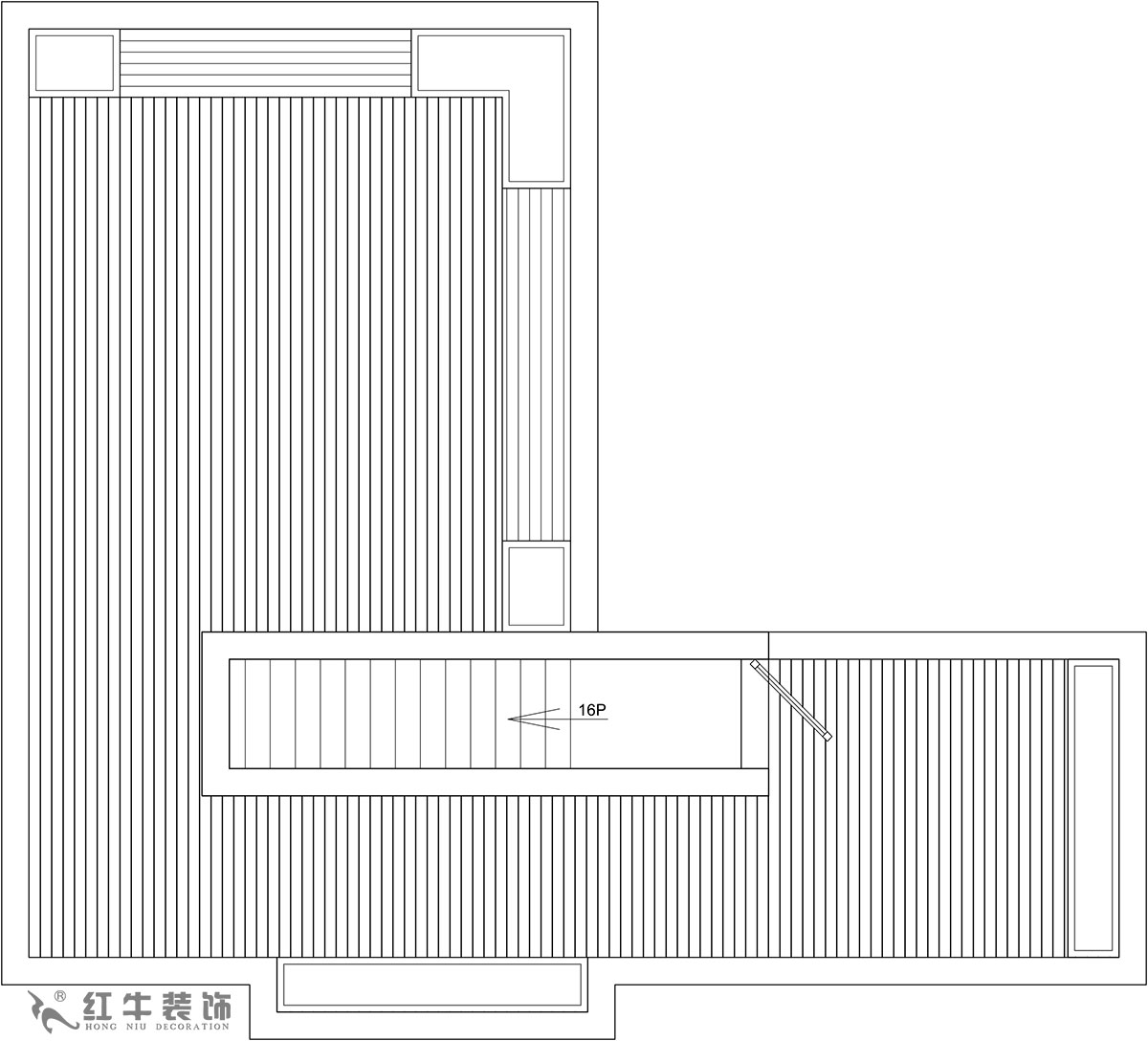 【实景案例】余玮_栖园-200㎡-轻奢风格_4室3厅3卫(新房装修)_全包35万00_06顶楼则是全敞开式露台,提供很大的绿植场地。
