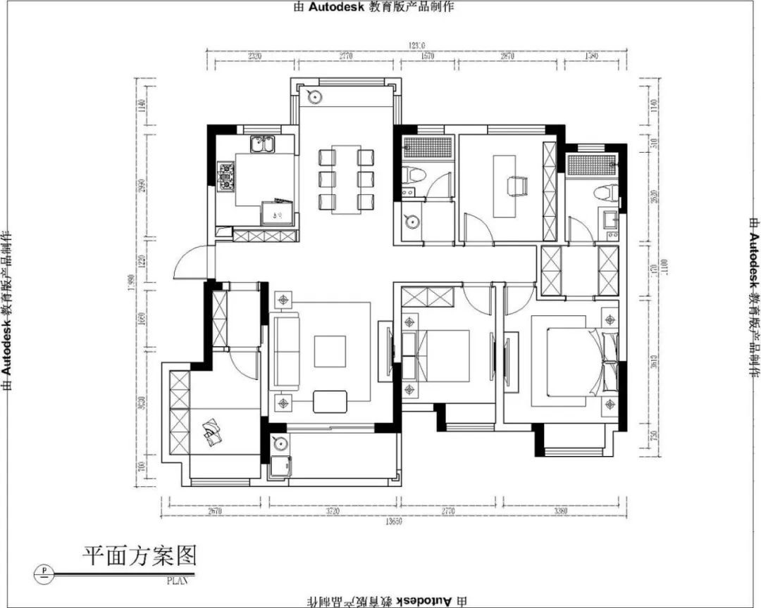 张桐玮_摩登7娱乐设计--电建洺悦府130㎡北欧风格04调整建议