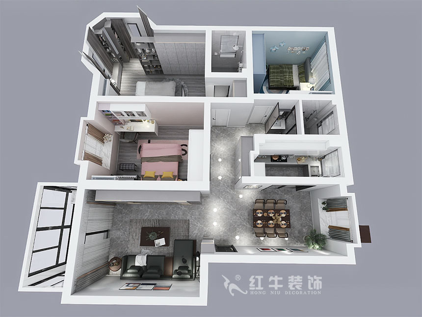 吴波_阳光雅居9-306-119㎡-现代风格_3室2厅2卫(旧房装修)_成品家¥165860_全包16