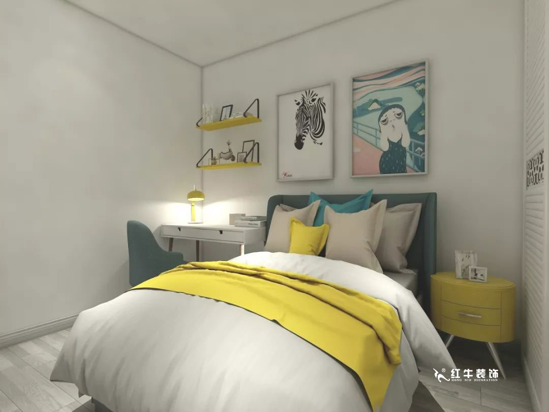 摩登7娱乐--金陵湾88㎡户型解析09区域详解_儿童房+logo