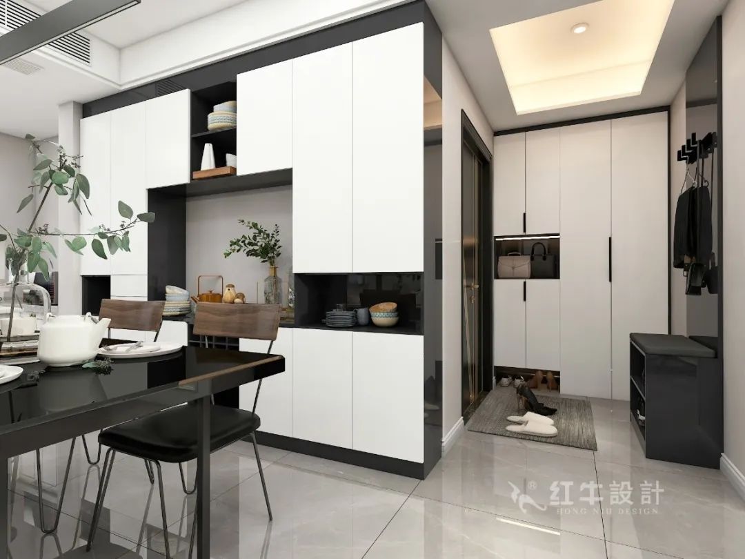 蒋琛_摩登7娱乐设计--电建洺悦府160㎡现代风格08效果图欣赏_玄关